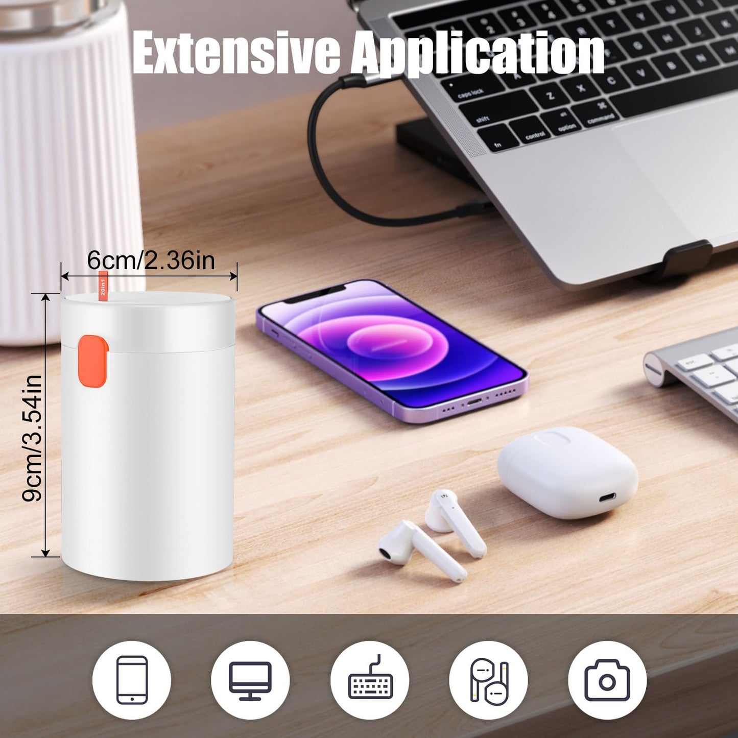 20-in-1 Toetsenbord- en Hoofdtelefoon Reinigingsset voor AirPods, Laptop, Mobiele Telefoons en Camera